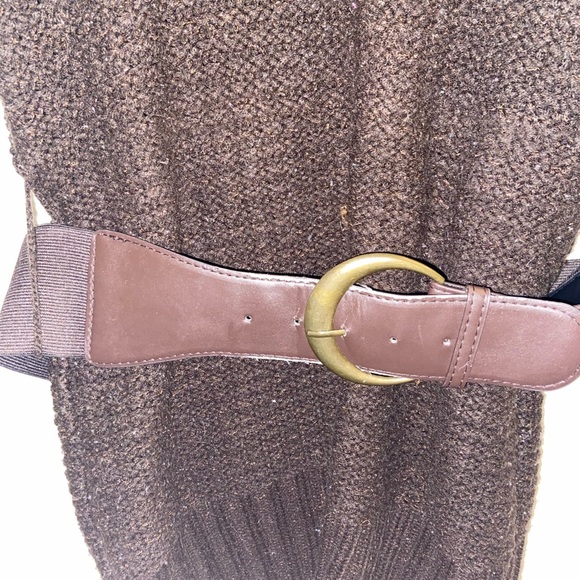 Maurices Brown Belted Turtleneck Sweater Lge-SOLD - Picture 2 of 10